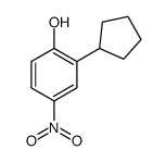2-cyclopentyl-4-nitrophenol结构式