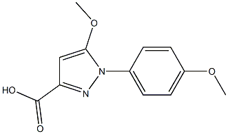 5-methoxy-1-(4-methoxy-phenyl)-1H-pyrazole-3-carboxylic acid Structure