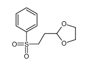 2-[2-(benzenesulfonyl)ethyl]-1,3-dioxolane结构式