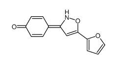 4-[5-(furan-2-yl)-1,2-oxazol-3-ylidene]cyclohexa-2,5-dien-1-one Structure