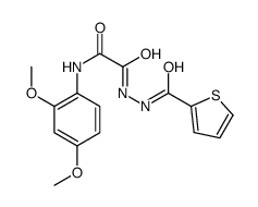 N-(2,4-dimethoxyphenyl)-2-oxo-2-[2-(thiophene-2-carbonyl)hydrazinyl]acetamide结构式