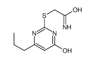 2-[(4-oxo-6-propyl-1H-pyrimidin-2-yl)sulfanyl]acetamide结构式