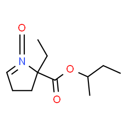 2H-Pyrrole-2-carboxylicacid,2-ethyl-3,4-dihydro-,1-methylpropylester,1-oxide(9CI) Structure