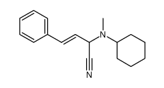 2-(N-Cyclohexyl-N-methylamino)-4-phenyl-3-butennitril Structure