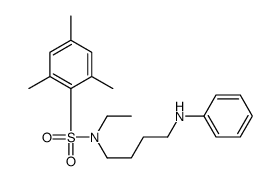 N-(4-anilinobutyl)-N-ethyl-2,4,6-trimethylbenzenesulfonamide结构式