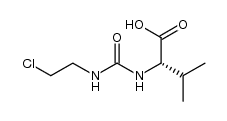 N-{(2-chloroethyl)carbamoyl}-L-valine结构式