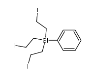 tris(2-iodoethyl)(phenyl)silane结构式