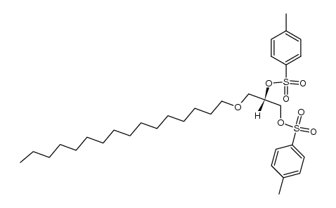 3-O-Hexadecyl-1,2-ditosyl-sn-glycerol Structure