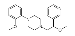 1-(2-methoxyphenyl)-4-(2-methoxy-2-pyridin-3-ylethyl)piperazine结构式