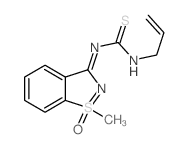 Thiourea,(1-methyl-1-oxido-3H-1l4-1,2-benzisothiazol-3-ylidene)-2-propenyl- (9CI)结构式