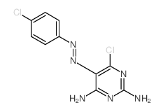 6-chloro-5-(4-chlorophenyl)diazenyl-pyrimidine-2,4-diamine picture
