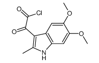 5,6-dimethoxy-2-methyl-indole-3-glyoxyloyl chloride Structure