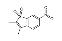 2,3-dimethyl-6-nitro-1-benzothiophene 1,1-dioxide Structure