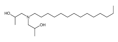 1-[2-hydroxypropyl(tetradecyl)amino]propan-2-ol结构式