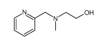 2-[N-methyl-N-(pyridin-2-ylmethyl)amino]ethanol Structure