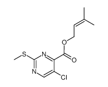 5-chloro-4-(3-methyl-2-butenyloxy)-2-methylthiopyrimidine结构式