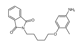 2-[5-(4-amino-2-methylphenoxy)pentyl]isoindole-1,3-dione结构式