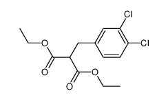 (3,4-dichloro-benzyl)-malonic acid diethyl ester Structure