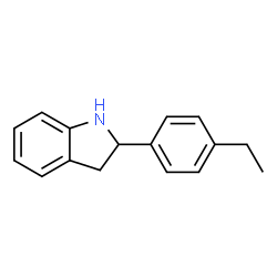 1H-Indole,2-(4-ethylphenyl)-2,3-dihydro-(9CI) Structure