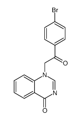 1-[2-(4-bromo-phenyl)-2-oxo-ethyl]-1H-quinazolin-4-one Structure