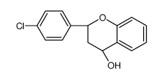 (2R,4R)-2-(4-chlorophenyl)-3,4-dihydro-2H-chromen-4-ol结构式