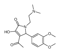 3-acetyl-2-(3,4-dimethoxyphenyl)-1-[2-(dimethylamino)ethyl]-4-hydroxy-2H-pyrrol-5-one Structure