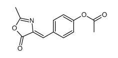 [4-[(2-methyl-5-oxo-1,3-oxazol-4-ylidene)methyl]phenyl] acetate Structure