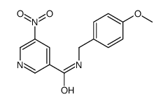 N-[(4-methoxyphenyl)methyl]-5-nitropyridine-3-carboxamide Structure