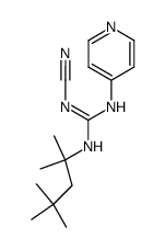 N''-Cyano-N-4-pyridyl-N'-1,1,3,3-tetramethylbutylguanidine结构式