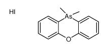 10,10-dimethylphenoxarsinin-5-ium,iodide Structure