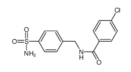 4-chloro-N-[(4-sulfamoylphenyl)methyl]benzamide Structure