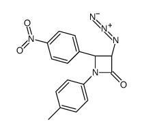 (3S,4R)-3-azido-1-(4-methylphenyl)-4-(4-nitrophenyl)azetidin-2-one Structure