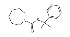 N-(α,α-dimethylbenzylthio-carbonyl)hexamethyleneimine Structure