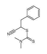 (1-cyano-2-phenylethyl) N,N-dimethylcarbamodithioate Structure