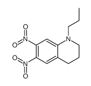 6,7-dinitro-1-propyl-3,4-dihydro-2H-quinoline结构式