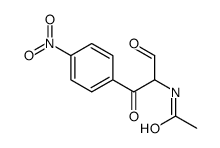 N-[1-(4-nitrophenyl)-1,3-dioxopropan-2-yl]acetamide结构式