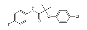2-(4-chlorophenoxy)-N-(4-iodophenyl)-2-methylpropanamide结构式