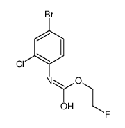 2-fluoroethyl N-(4-bromo-2-chlorophenyl)carbamate结构式