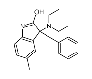 3-(diethylamino)-5-methyl-3-phenyl-1H-indol-2-one结构式