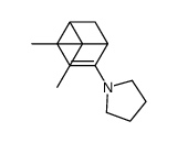 1-(3,6,6-trimethyl-4-bicyclo[3.1.1]hept-3-enyl)pyrrolidine结构式