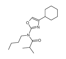 N-butyl-N-(4-cyclohexyl-1,3-oxazol-2-yl)-2-methylpropanamide Structure