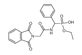 {phenyl-[(N,N-phthaloyl-glycyl)-amino]-methyl}-phosphonic acid monoethyl ester Structure