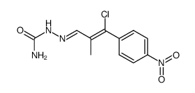 α-Methyl-β-chlor-p-nitrozimtaldehydsemicarbazon Structure