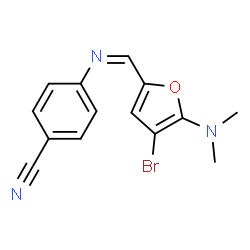 Benzonitrile,4-[[[4-bromo-5-(dimethylamino)-2-furanyl]methylene]amino]- picture