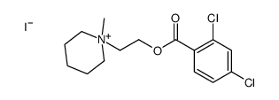 2-(1-methylpiperidin-1-ium-1-yl)ethyl 2,4-dichlorobenzoate,iodide结构式