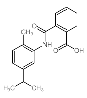 2-[(2-methyl-5-propan-2-yl-phenyl)carbamoyl]benzoic acid structure