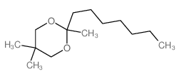 2-heptyl-2,5,5-trimethyl-1,3-dioxane结构式