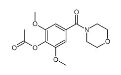 4-(4-Acetoxy-3,5-dimethoxybenzoyl)morpholine结构式