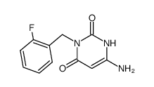 6-amino-3-(2-fluorobenzyl)-1H-pyrimidine-2,4-dione structure