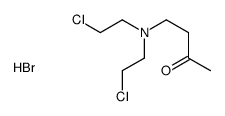 bis(2-chloroethyl)-(3-oxobutyl)azanium,bromide Structure